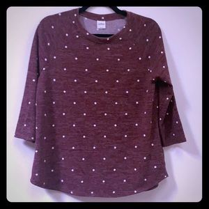 NWT polka dot ¾ sleeve Kaileigh sweater